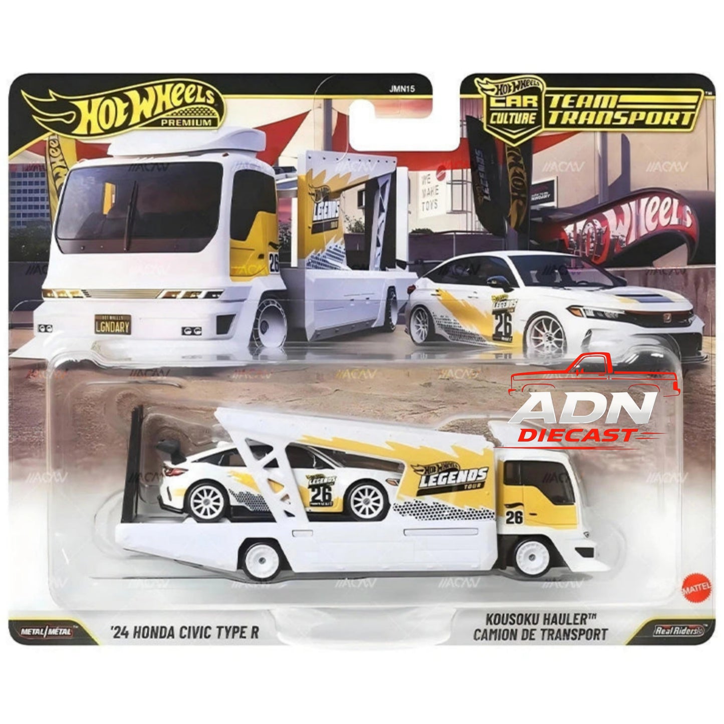Hot Wheels 1:64 Team Transport 2026 L Case Assortment - Diecast 1:64