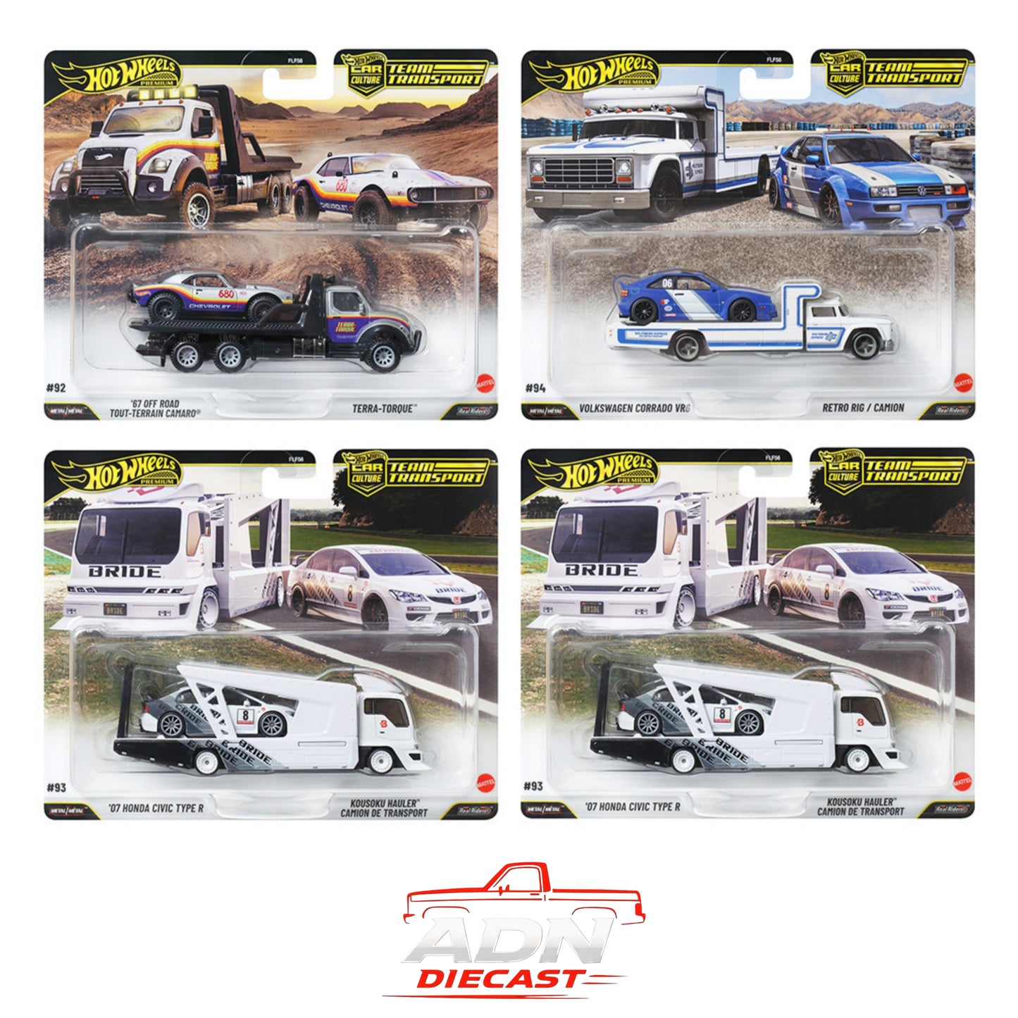 Hot Wheels 1:64 Team Transport 2026 L Case Assortment - Diecast 1:64